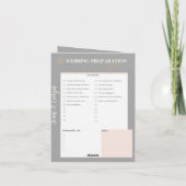 Personalisierter Hochzeitveranstalter-Download ode Karte (Rückseite)