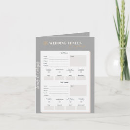 Personalisierter Hochzeitveranstalter-Download ode Karte