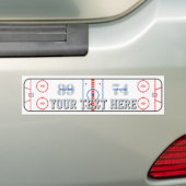 Personalisierter Hockey-Eisbahnen-Diagramm-Entwurf Autoaufkleber (Auf Auto)