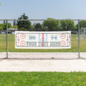 Personalisierter Hockey-Eisbahnen-Diagramm-Entwurf Banner (Insitu)