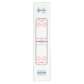 Personalisierter Hockey-Eisbahnen-Diagramm-Entwurf Kurzer Tischläufer (Vorderseite)