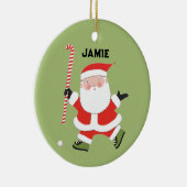 personalisierter Hockey-Kegel Keramik Ornament (Rechts)