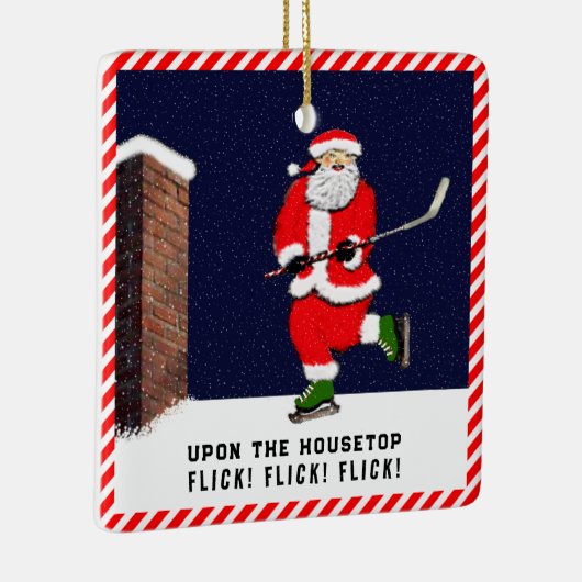 personalisierter Hockey Keramikornament (Rechts)