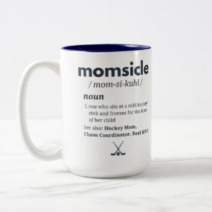 Personalisierter Hockey-Momsicle-Becher  Zweifarbige Tasse