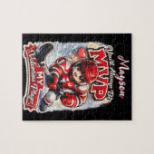 Personalisierter Hockey-MVP Mein Valentins-Spieler Puzzle (Horizontal)