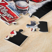 Personalisierter Hockey-MVP Mein Valentins-Spieler Puzzle (Seite)