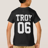 Personalisierter Hockey-Name und Nummer Red T-Shirt (Rückseite)