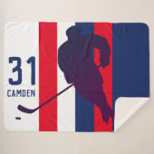 Personalisierter Hockey-Sherpa-Blanken Sherpadecke (Vorderseite (Horizontal))