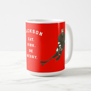 Personalisierter Hockey-Spieler-Geschenkbecher Kaffeetasse