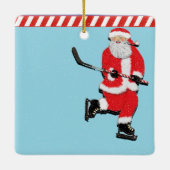 personalisierter Hockeyspieler Keramikornament (Rückseite)