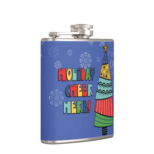 Personalisierter Holiday Chef Hier Flasche Flachmann (Rechts)