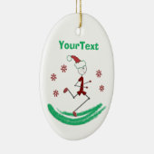 PERSONALISIERTER Holiday Stick Runner Typ Keramik Ornament (Rechts)