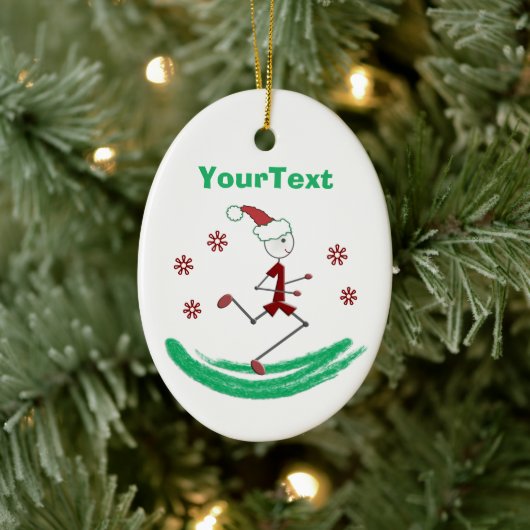 PERSONALISIERTER Holiday Stick Runner Typ Keramik Ornament (Baum)