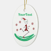 PERSONALISIERTER Holiday Stick Runner Typ Keramik Ornament (Links)