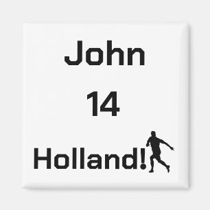 Personalisierter Holland Fußball Athletischer Geis Magnet