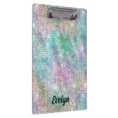 Personalisierter Holografischer Glitzer Klemmbrett (Rechts)