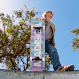 Personalisierter holografischer Skateboard-Name Re Skateboard