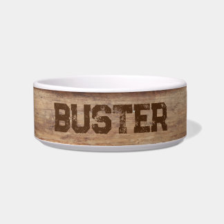 Personalisierter Holzeffekt Naturgrunge Napf