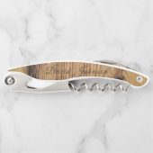 Personalisierter HolzLook Kellnermesser (Vorderseite)