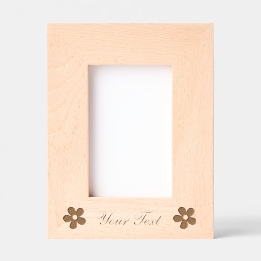 Personalisierter Holzrahmen für sie Geätzte Rahmen (Vorderseite)