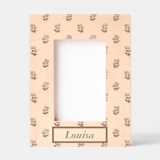Personalisierter Holzrahmen für sie Geätzte Rahmen (Vorderseite)