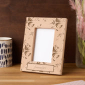 Personalisierter Holzrahmen für sie Geätzte Rahmen (Linke Ecke)