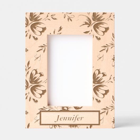 Personalisierter Holzrahmen für sie Geätzte Rahmen (Vorderseite)