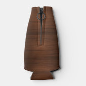 Personalisierter Holzstileflasche Cooler Flaschenkühler (Rückseite)