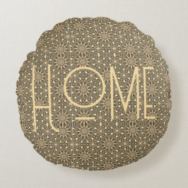 Personalisierter Home-Sonnenstrahl Rundes Kissen