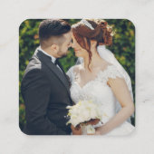 Personalisierter Honeymoon Fund QR Wedding Registr Begleitkarte (Rückseite)