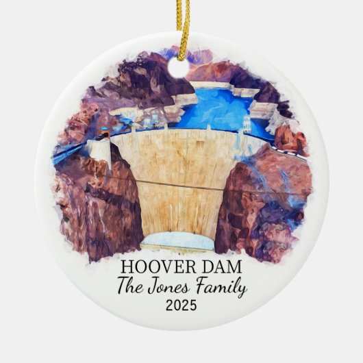 Personalisierter Hoover-Stausee, Nevada Arizona Keramik Ornament (Vorne)