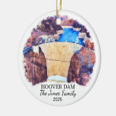 Personalisierter Hoover-Stausee, Nevada Arizona Keramik Ornament (Links)
