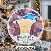 Personalisierter Hoover-Stausee, Nevada Arizona Keramik Ornament