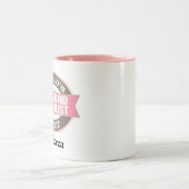 Personalisierter Hörhilfsspezialist Zweifarbige Tasse (Mittel)