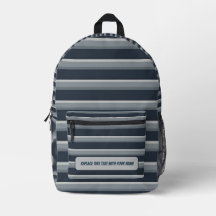 Personalisierter horizontaler Streifenrucksack