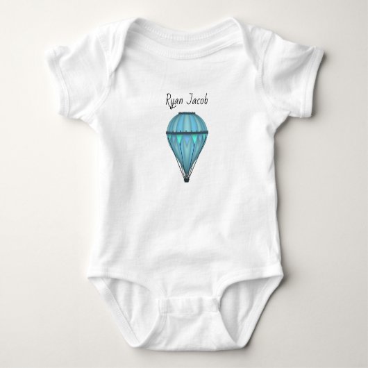 Personalisierter Hot Air Balloon Baby Baby Strampler (Vorderseite)