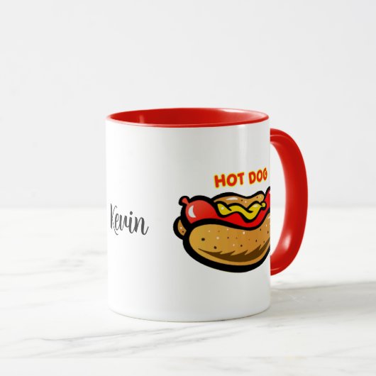 Personalisierter Hot Dog Tasse (VorderseiteRechts)