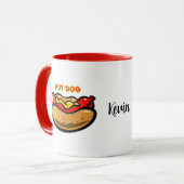 Personalisierter Hot Dog Tasse (Vorderseite Links)