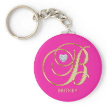 Personalisierter Hot Pink, Gold, Mit Monogramm Buc