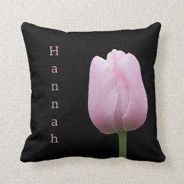 Personalisierter Hübscher Rosa Tulip Kissen