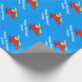 Personalisierter Hubschrauber des Geschenkpapier (Ecke)