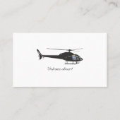 Personalisierter Hubschrauberpilot Visitenkarte (Rückseite)