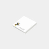 Personalisierter Hummelposten Post-it Klebezettel (angewinkelt)