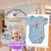 Personalisierter Hummingbird Baby Bodysuit Baby Strampler