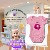 Personalisierter Hummingbird Baby Bodysuit Baby Strampler
