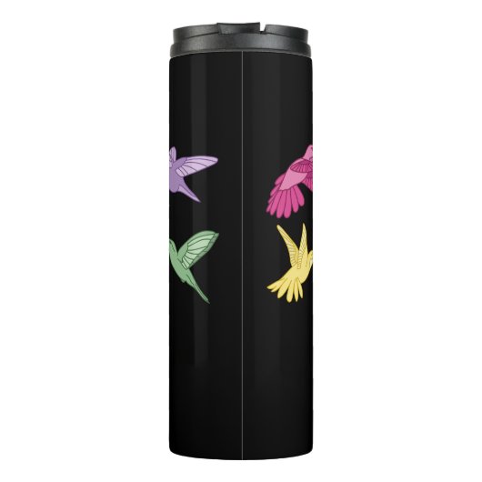 Personalisierter Hummingbird Print Thermosbecher (Rückseite)