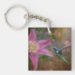Personalisierter Hummingbird-Schlüsselanhänger Schlüsselanhänger