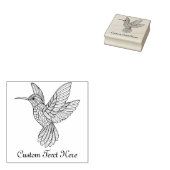 Personalisierter Hummingvogel Gummistempel (Stempel)