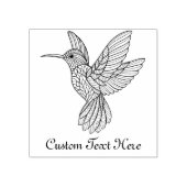 Personalisierter Hummingvogel Gummistempel (Prägung)