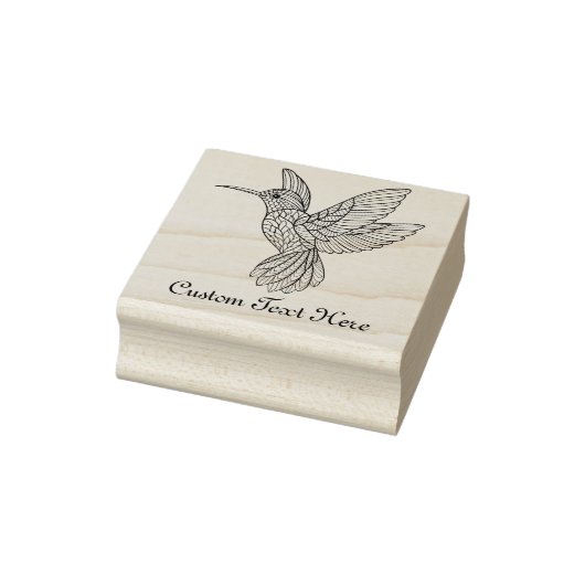 Personalisierter Hummingvogel Gummistempel (Stempel)